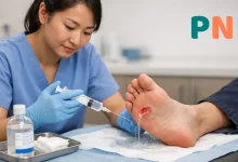 نحوه شستشوی زخم پای دیابتی